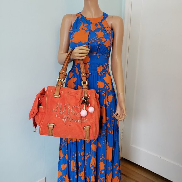 NWOT Juicy Couture with Beautiful Cherry Charms, Terrycloth Bag. - Picture 7 of 17